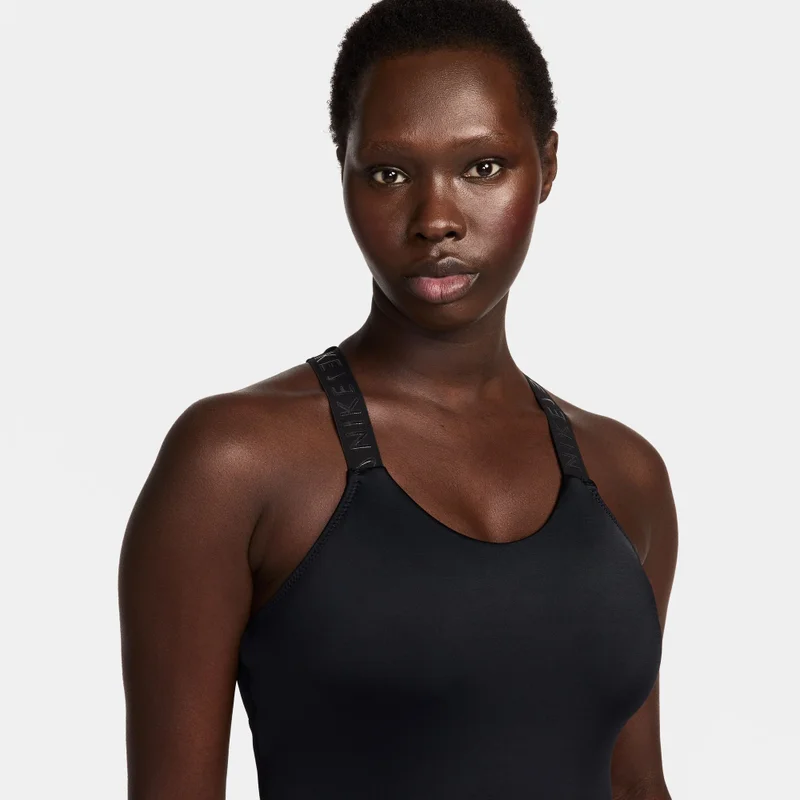 نايكي سويم هايدرالوك فيوجن بدلة السباحة من قطعة واحدة بظهر متقاطع للنساء